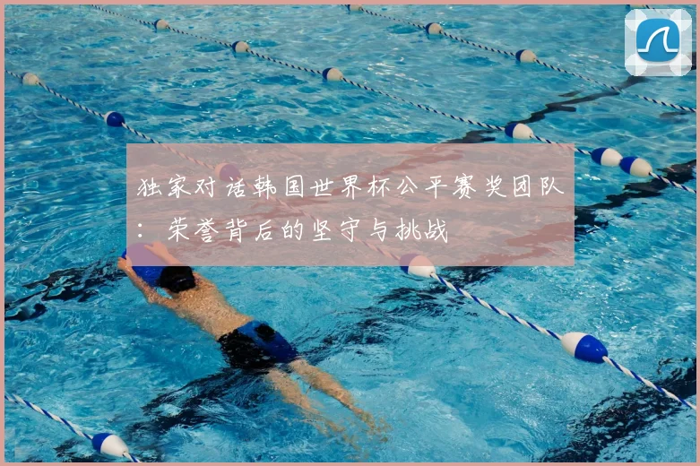 独家对话韩国世界杯公平赛奖团队：荣誉背后的坚守与挑战